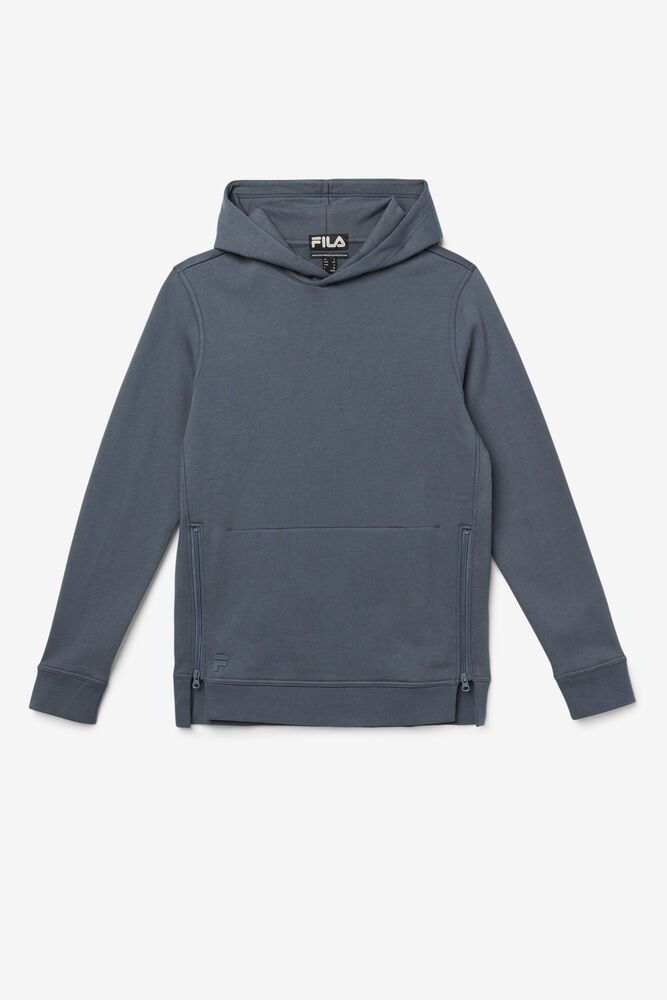 Fila Hoodie Maddox Pullover Mens Grey - India KAI-945637